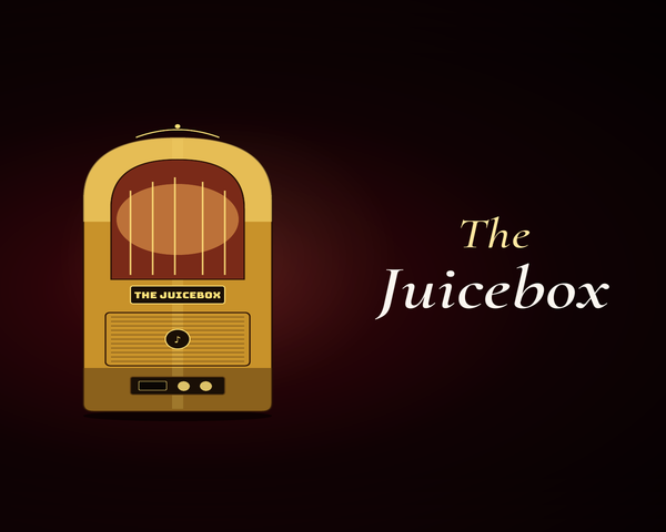 Card illustration for The Juicebox sober anthems jukebox.