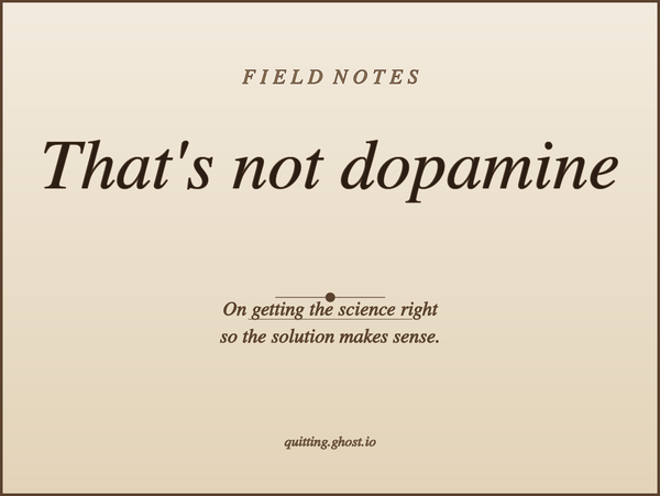 Blog post thumbnail illustrating the difference between dopamine and pleasure.