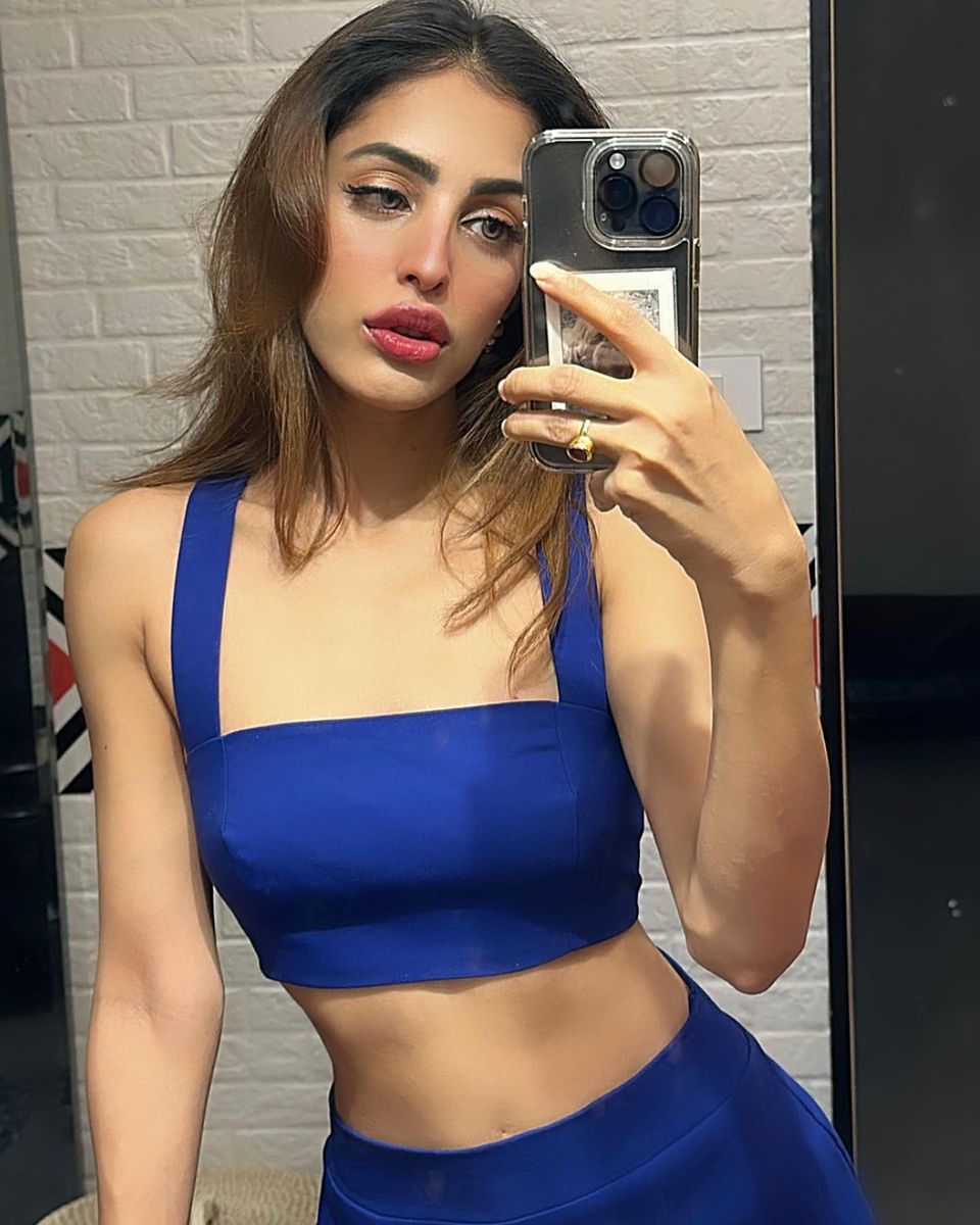 Priya Banerjee hot in blue