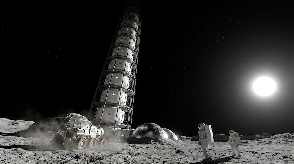 What If We Built A Mile-High Tower On The Moon?