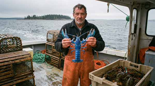 A Blue Lobster Is a Fluke on Top of a Fluke