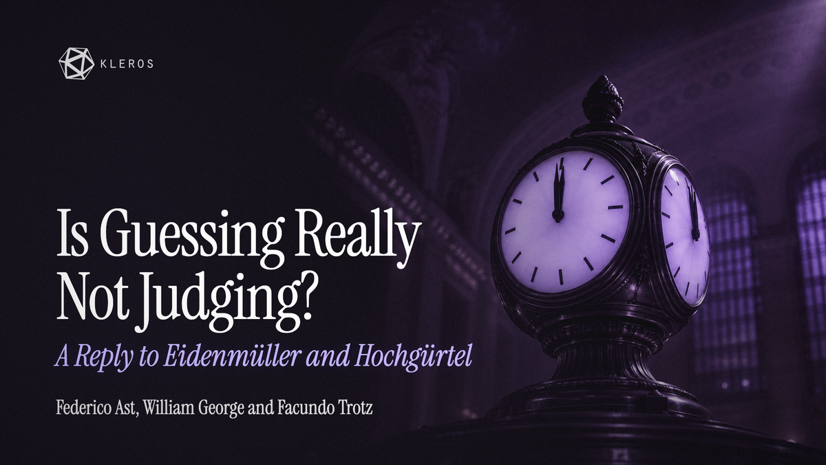Is Guessing Really Not Judging? A Reply to Eidenmüller and Hochgürtel
