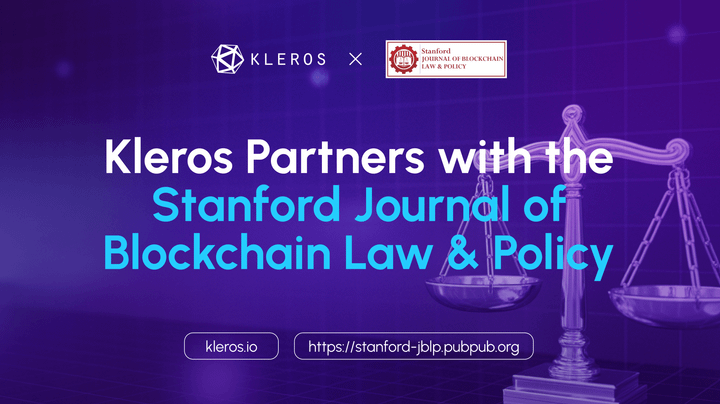 Kleros Partners with the Stanford Journal of Blockchain Law & Policy