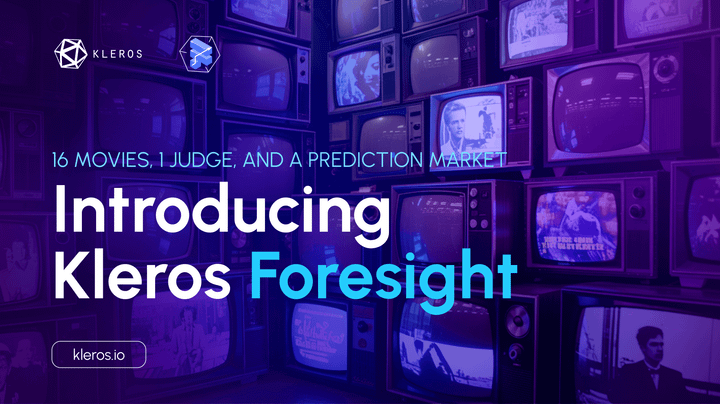 16 Movies, 1 Judge, and a Prediction Market: Introducing the Kleros Foresight
