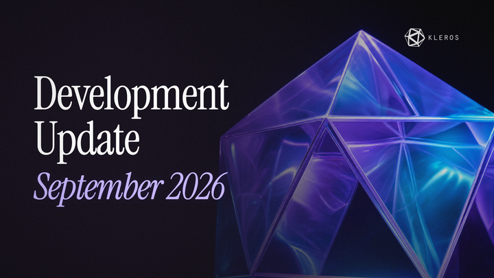 Kleros Development Update September 2026
