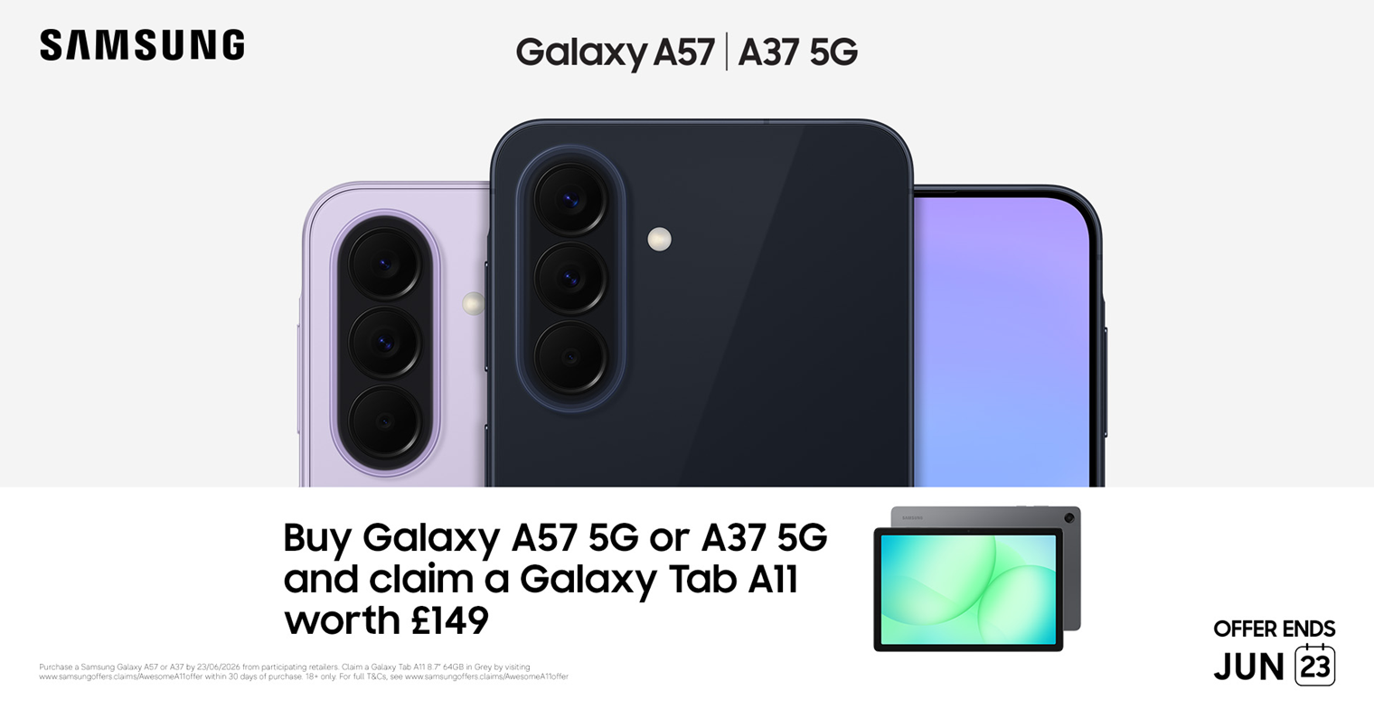 Claim a Free Galaxy Tab A11 with Galaxy A37 & A57 5G
