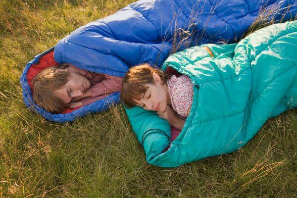 Campers Sleeping With Ultralight Sleeping Bags