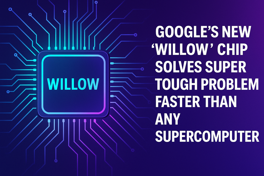 Google's New 'Willow' Chip Solves Super Tough Problem Faster Than Any Supercomputer