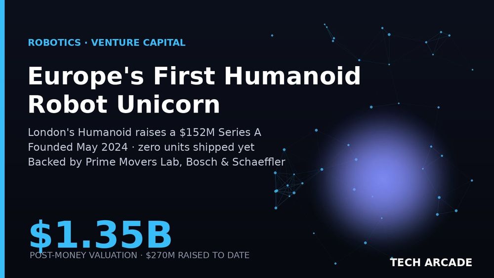 🔥 A Two-Year-Old London Startup Just Became Europe's First Humanoid Robot Unicorn — Before Shipping a Single Robot
