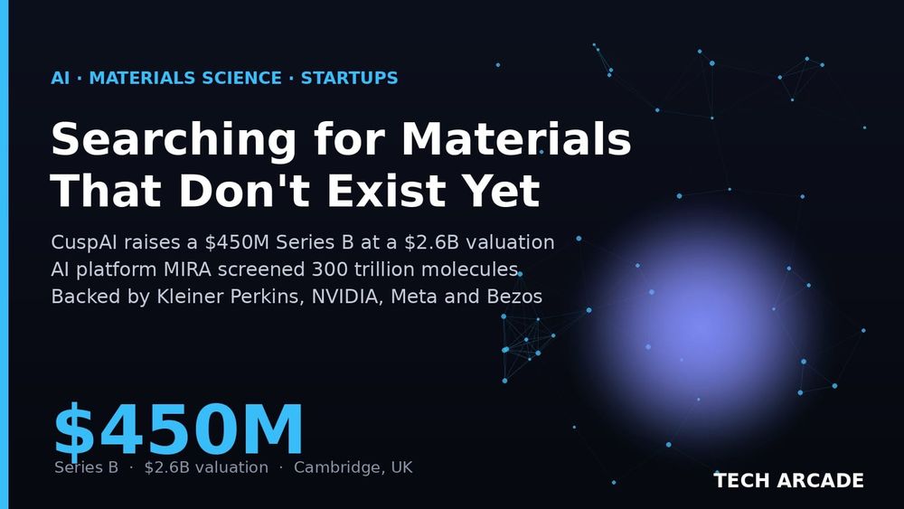🔥 A Cambridge Startup Just Raised $450 Million to Find Materials That Don't Exist Yet