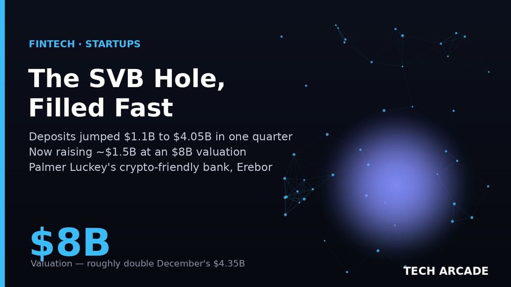 🔥 Palmer Luckey's Bank Quadrupled Its Deposits in a Quarter — Now It's Raising $1.5 Billion at an $8 Billion Valuation