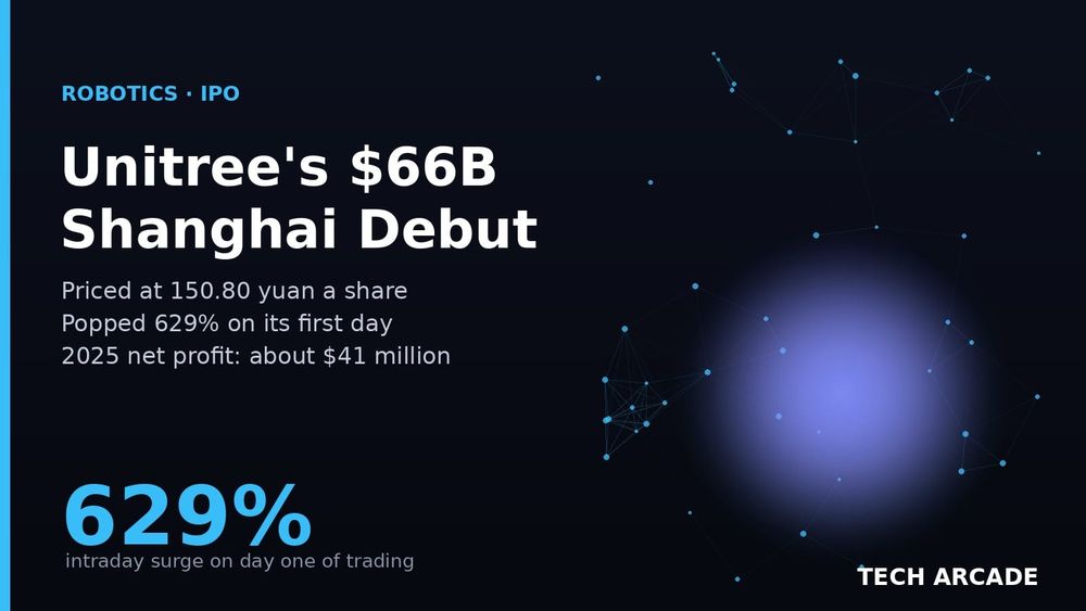 🔥 Unitree Made $41 Million Last Year. Its Shanghai Debut Valued It at $66 Billion.