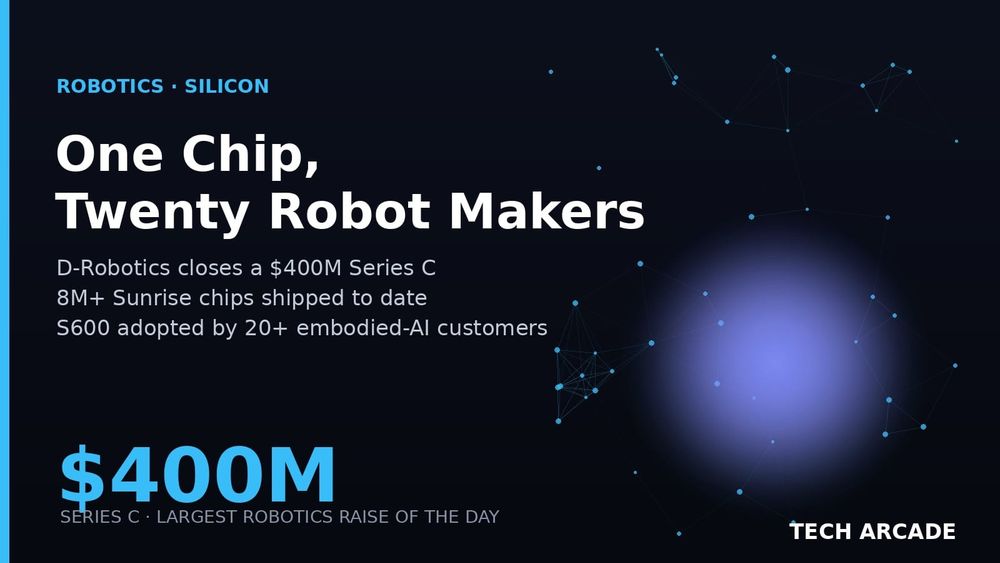 🔥 20 Robot Makers Buy the Same Chip. D-Robotics Just Raised $400 Million Making It.