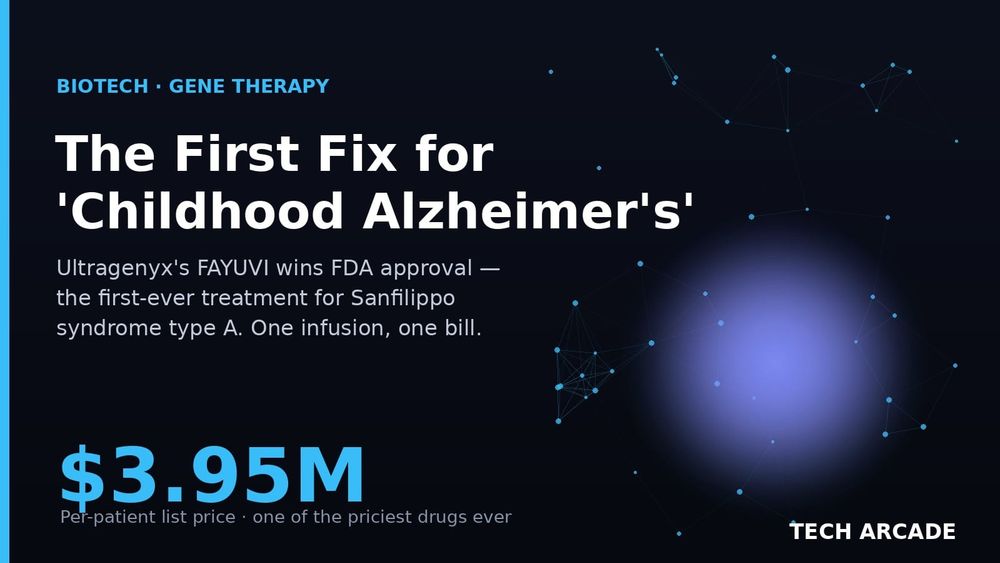 🔥 The First Treatment for "Childhood Alzheimer's" Is One Shot — and a $3.95 Million Bill
