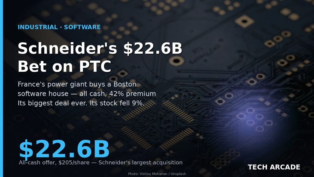 🔥 Schneider Electric Just Dropped $22.6 Billion on PTC — Its Biggest Bet Ever, and the Market Flinched