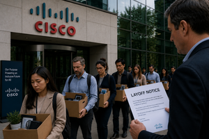 Cisco Posts Record 15.8B Quarter and 3.4B Profit… Then Cuts 4,000 Jobs to Chase AI