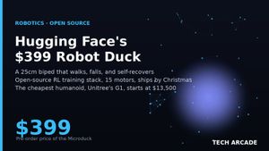 🔥 Hugging Face Is Selling a $399 Robot Duck That Teaches Itself to Walk. The Cheapest Humanoid Costs $13,500.