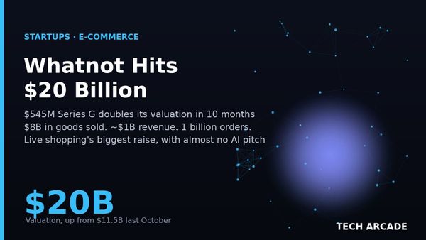 🔥 Whatnot Just Hit a $20 Billion Valuation Selling You Trading Cards on Livestream — With Almost No AI Pitch