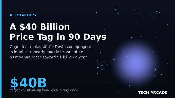 🔥 The AI Coding Startup That Wants to Be Worth $40 Billion — 90 Days After It Was Worth $26 Billion