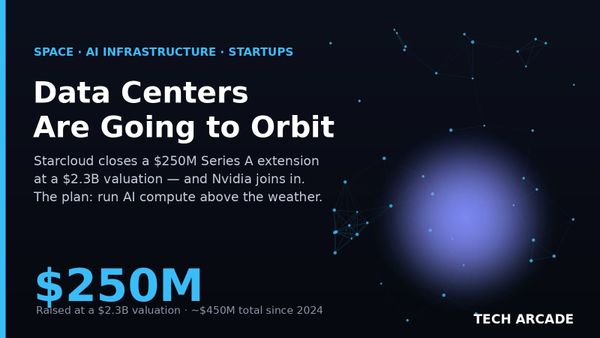 🔥 Starcloud Raised $250 Million to Put AI Data Centers in Orbit. Nvidia Wrote a Check.