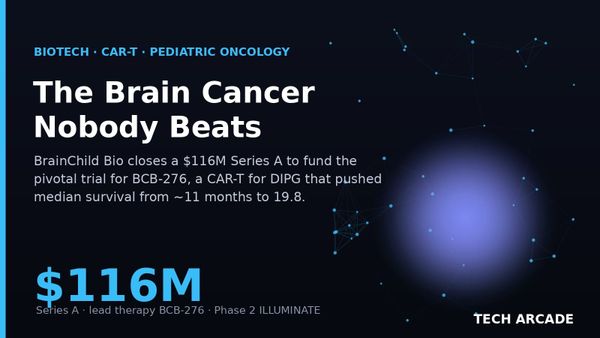 🔥 The Childhood Brain Cancer That Kills Every Patient Just Met a $116M CAR-T