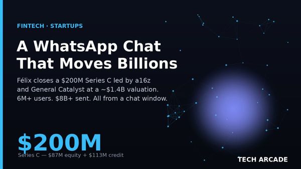 🔥 Félix Runs Your Remittances Through a WhatsApp Chat. It's Moved $8 Billion and Just Raised $200 Million.