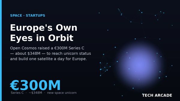 🔥 Open Cosmos Raised €300 Million to Give Europe Its Own Eyes in Orbit
