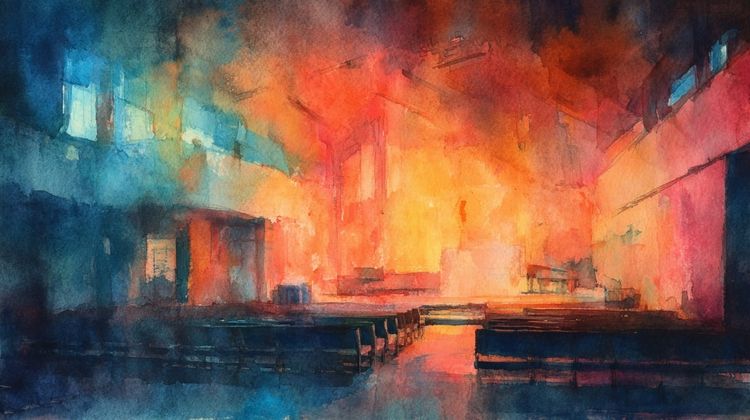 An empty and silent church