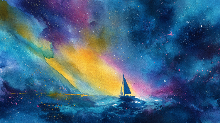 Image of a sailboat at sea.