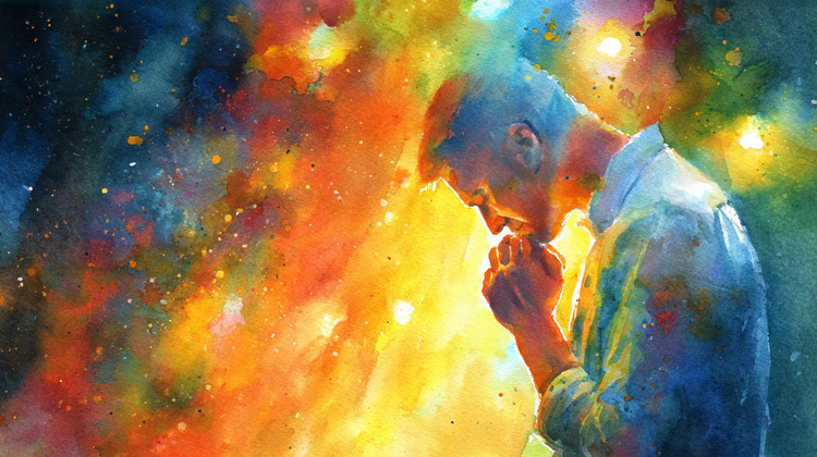 A praying worshipper