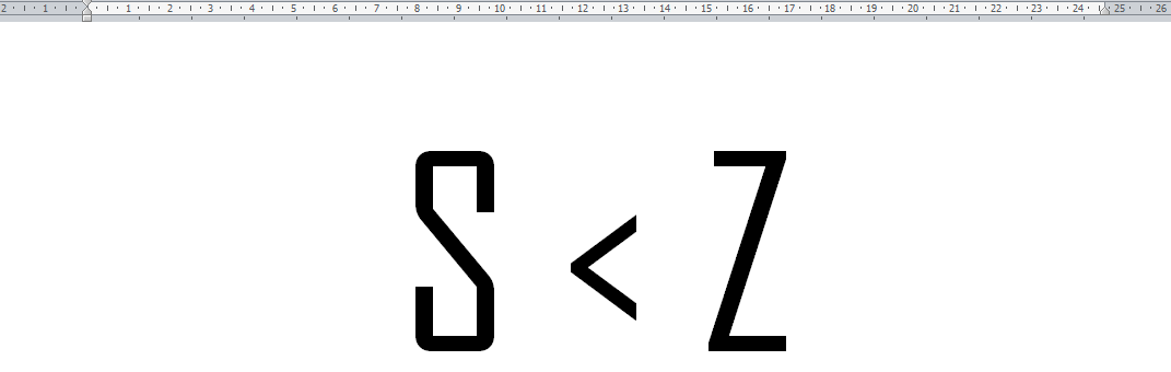 Apologies for the Z. The homogenisation of language.