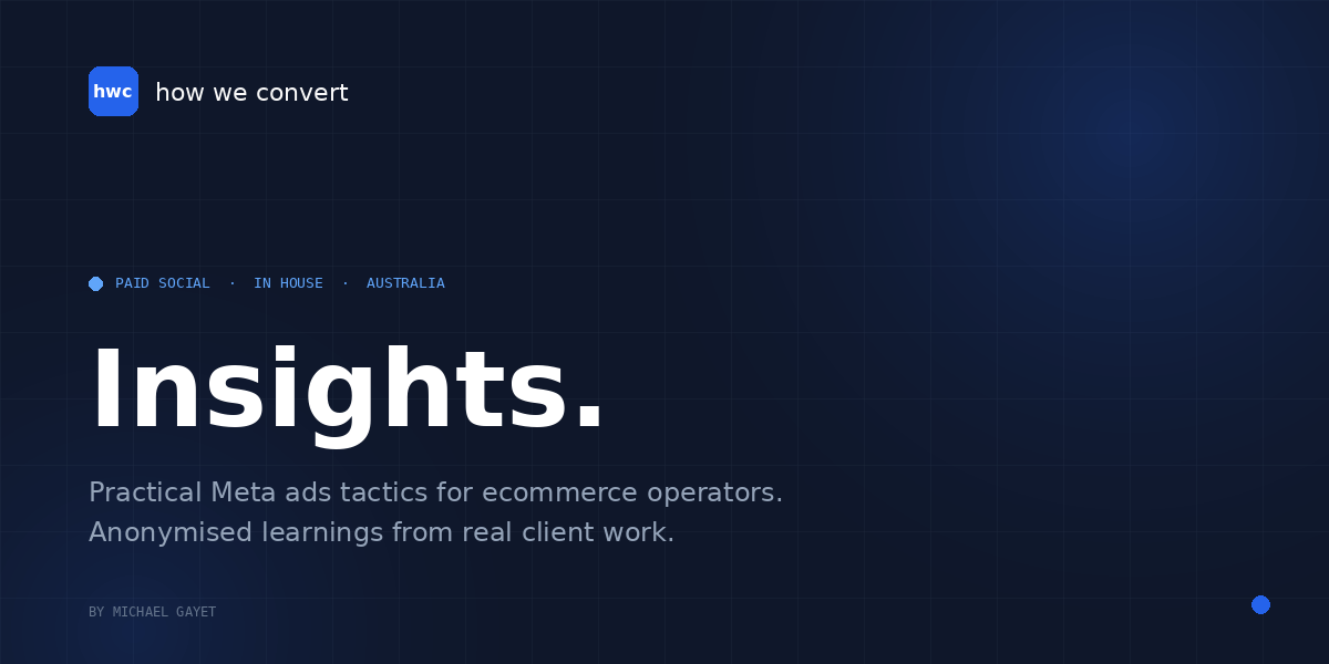 Insights by How We Convert