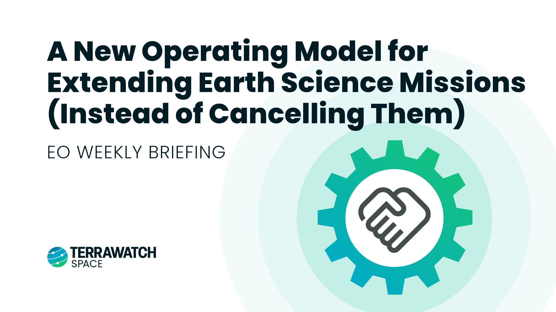 TerraWatch Space Newsletter - Earth Observation Weekly Briefing - August 31, 2026