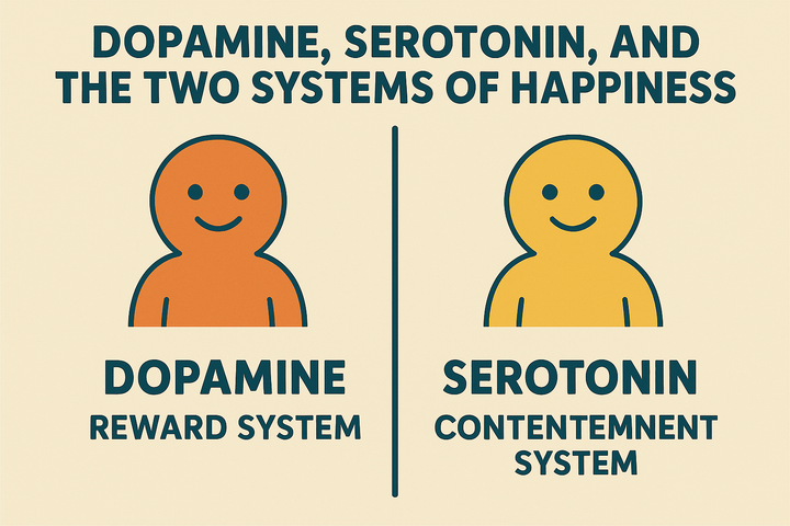 dopamine and serotonin, systems of happiness