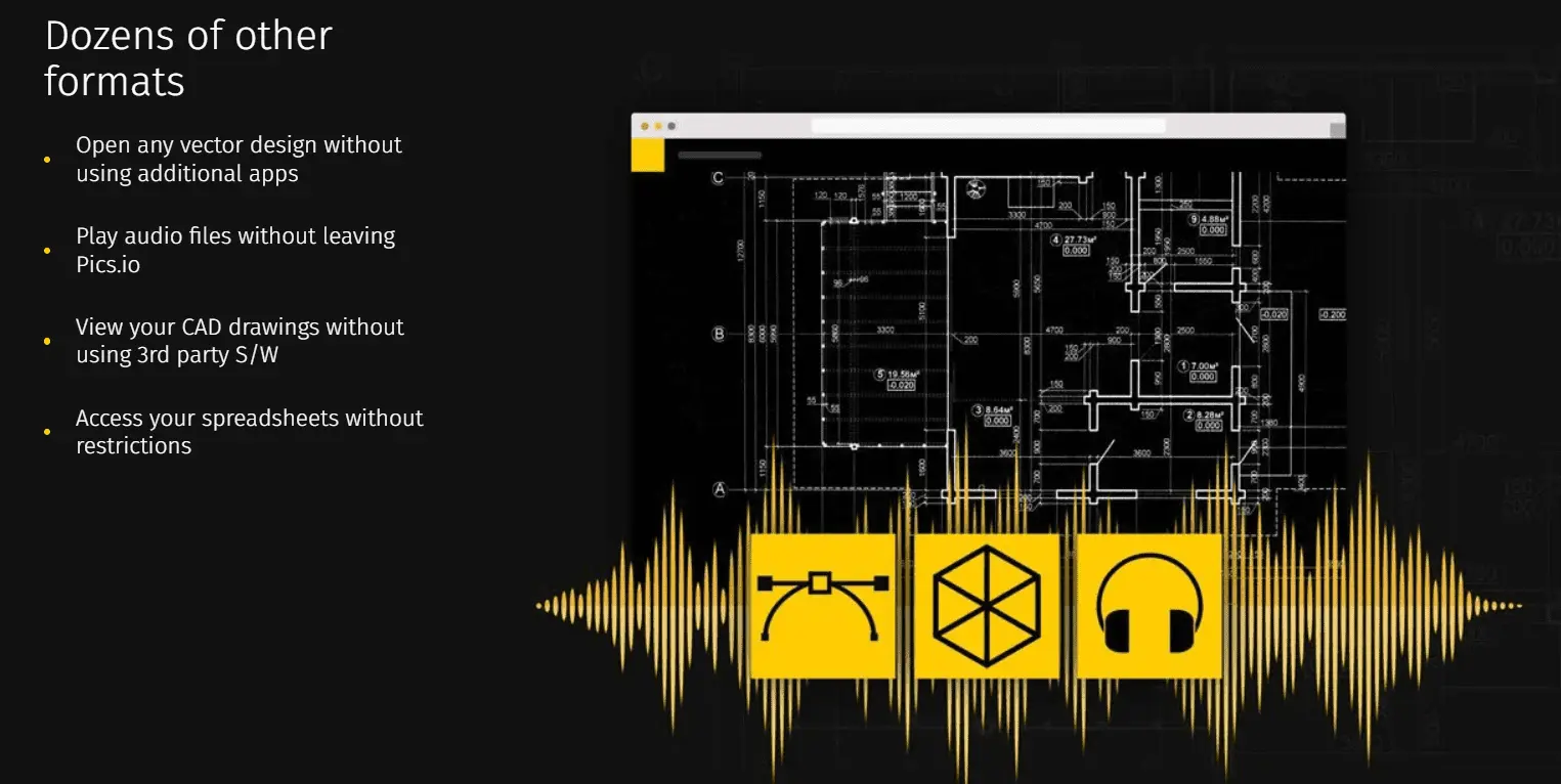 Pics.io DAM: files supported