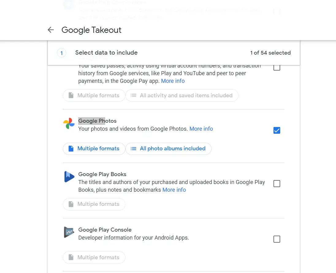 Google Takeout