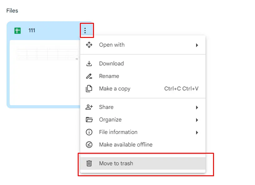 Deleting Files in Shared Drive