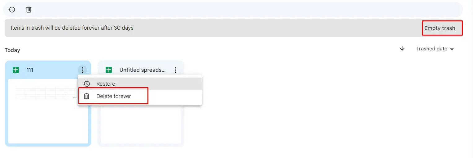 Deleting Files in Shared Drive