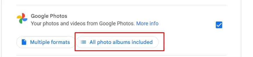 Using Google Takeout