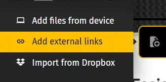 clic add external links