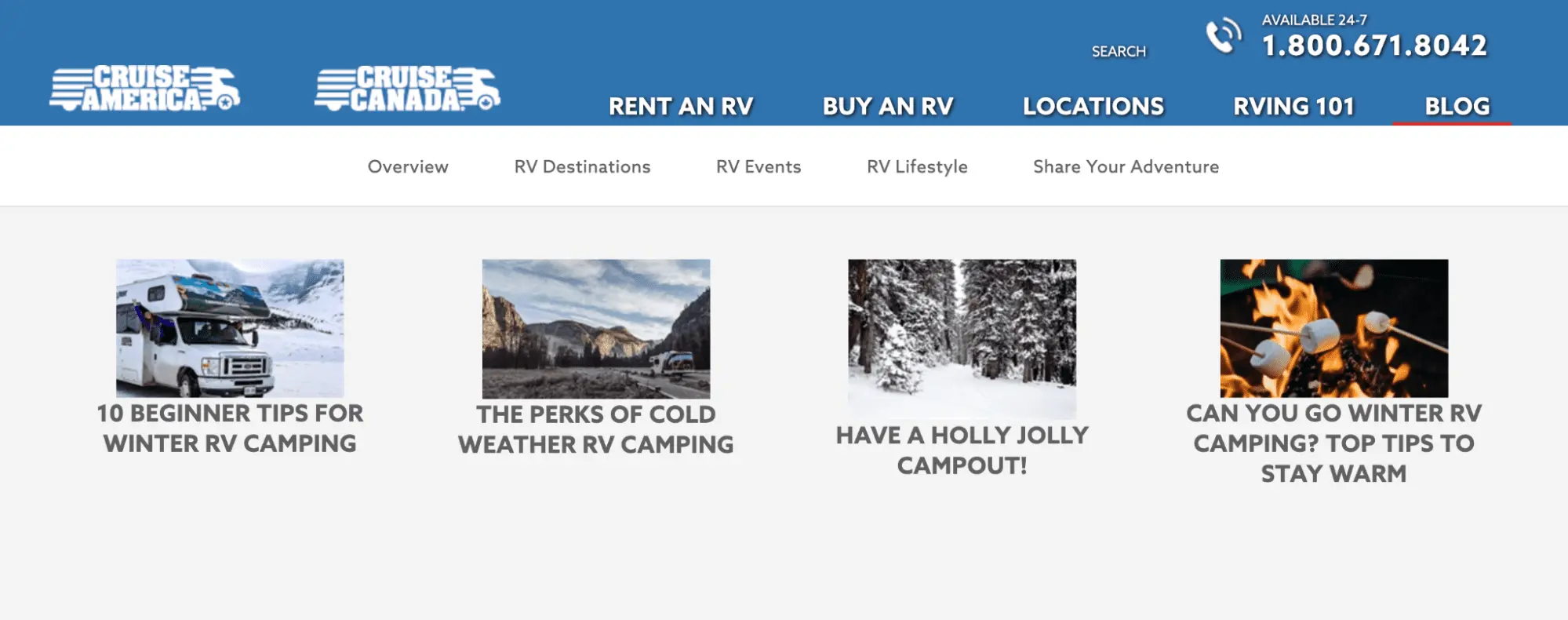 Digital assets for Cruise America