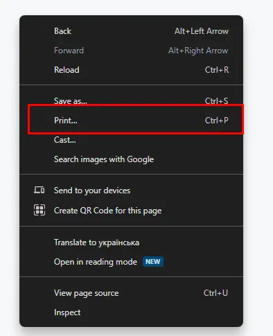 Converting Websites to PDF in Desktop Browsers