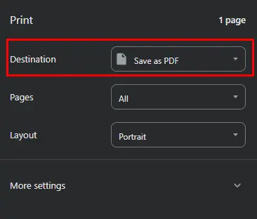 Converting Websites to PDF in Desktop Browsers