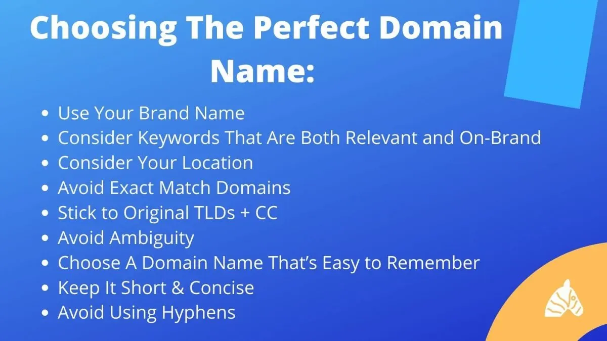 Choosing the perfect domain name
