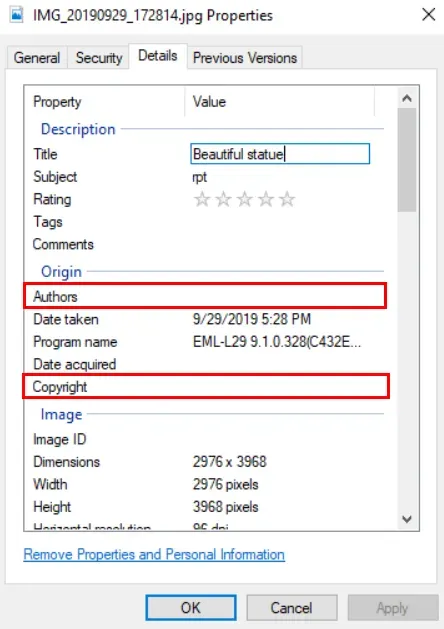 how to know if an image is copyrighted