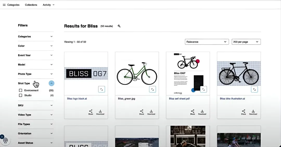 Acquia DAM interface
