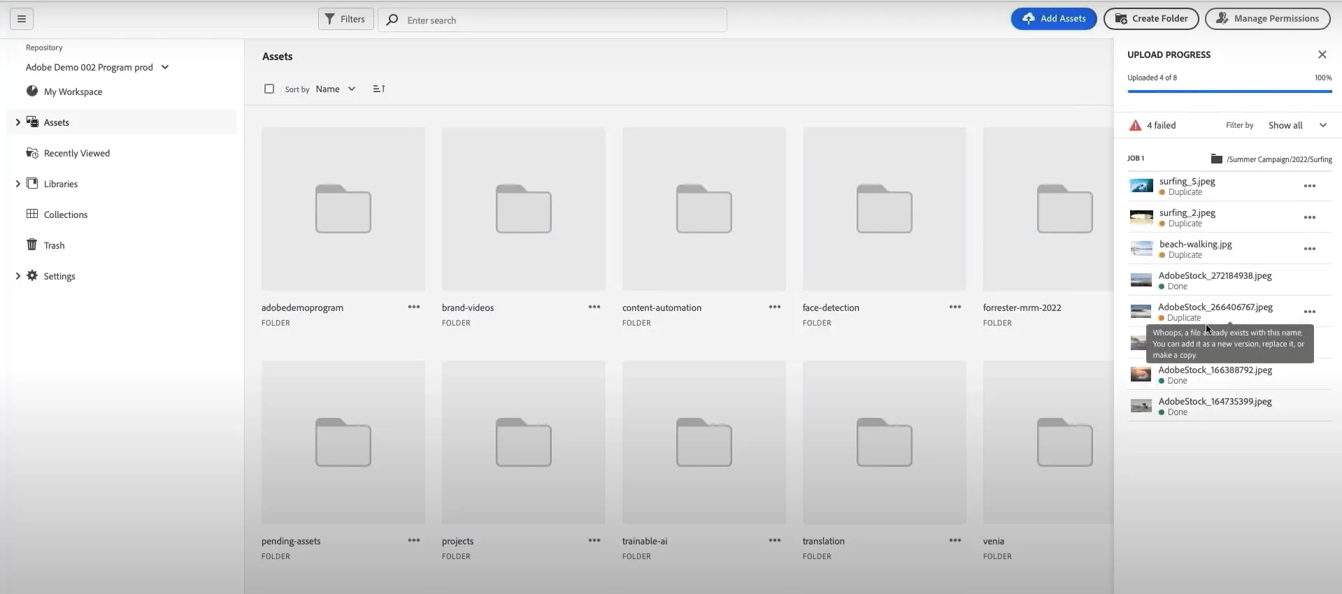 Bynder alternatives: AEM assets interface