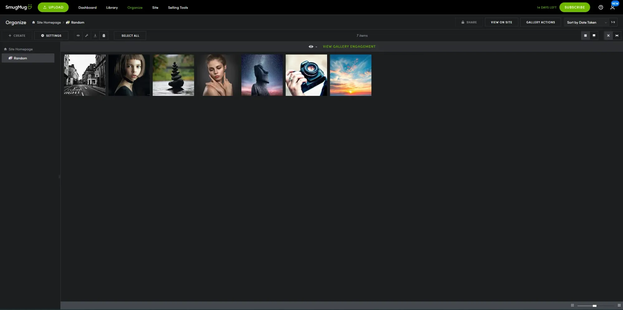 SmugMug platform interface to easily share photos online