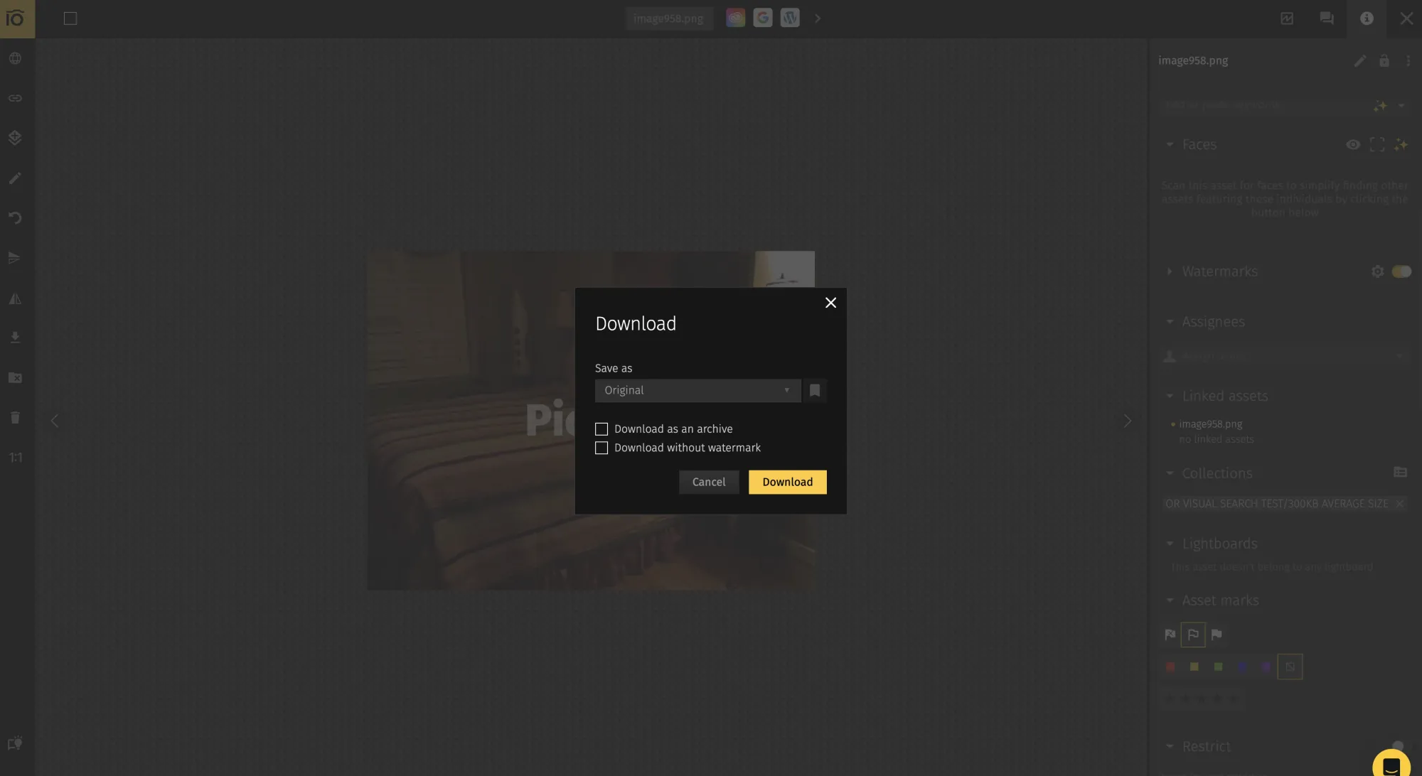 download settings