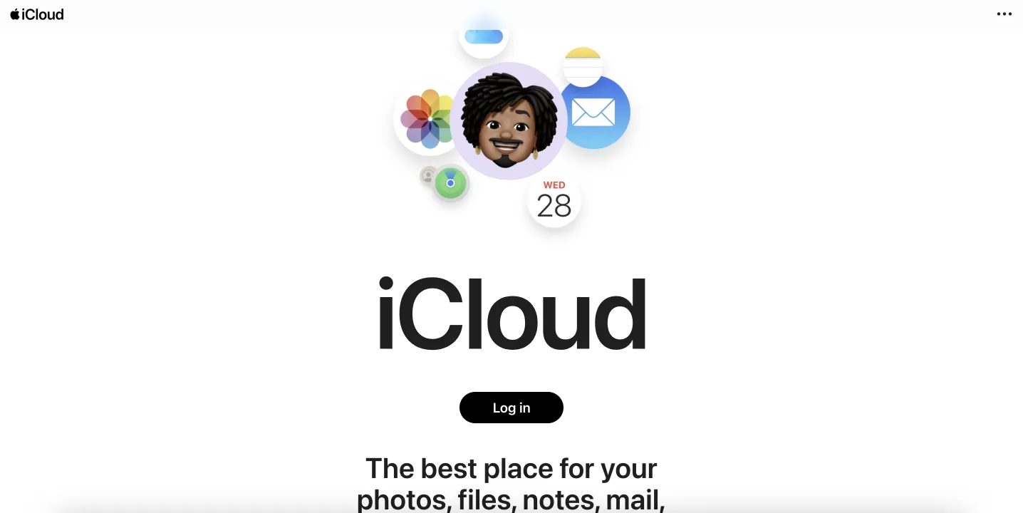 iCloud website